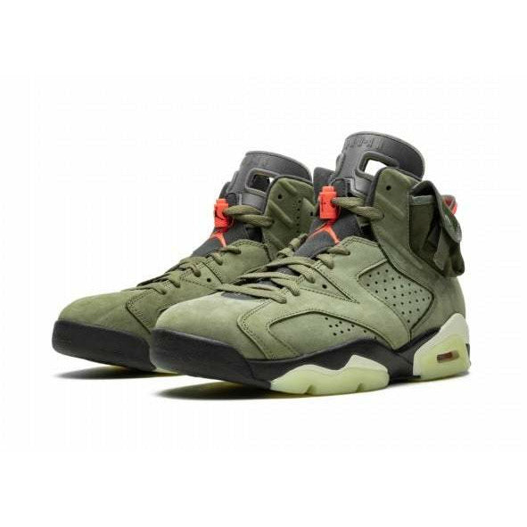 Nike Air Jordan 6 x Travis Scott Olive Green - CN1084-200 - Sn Supply Solo Sneakers Originali