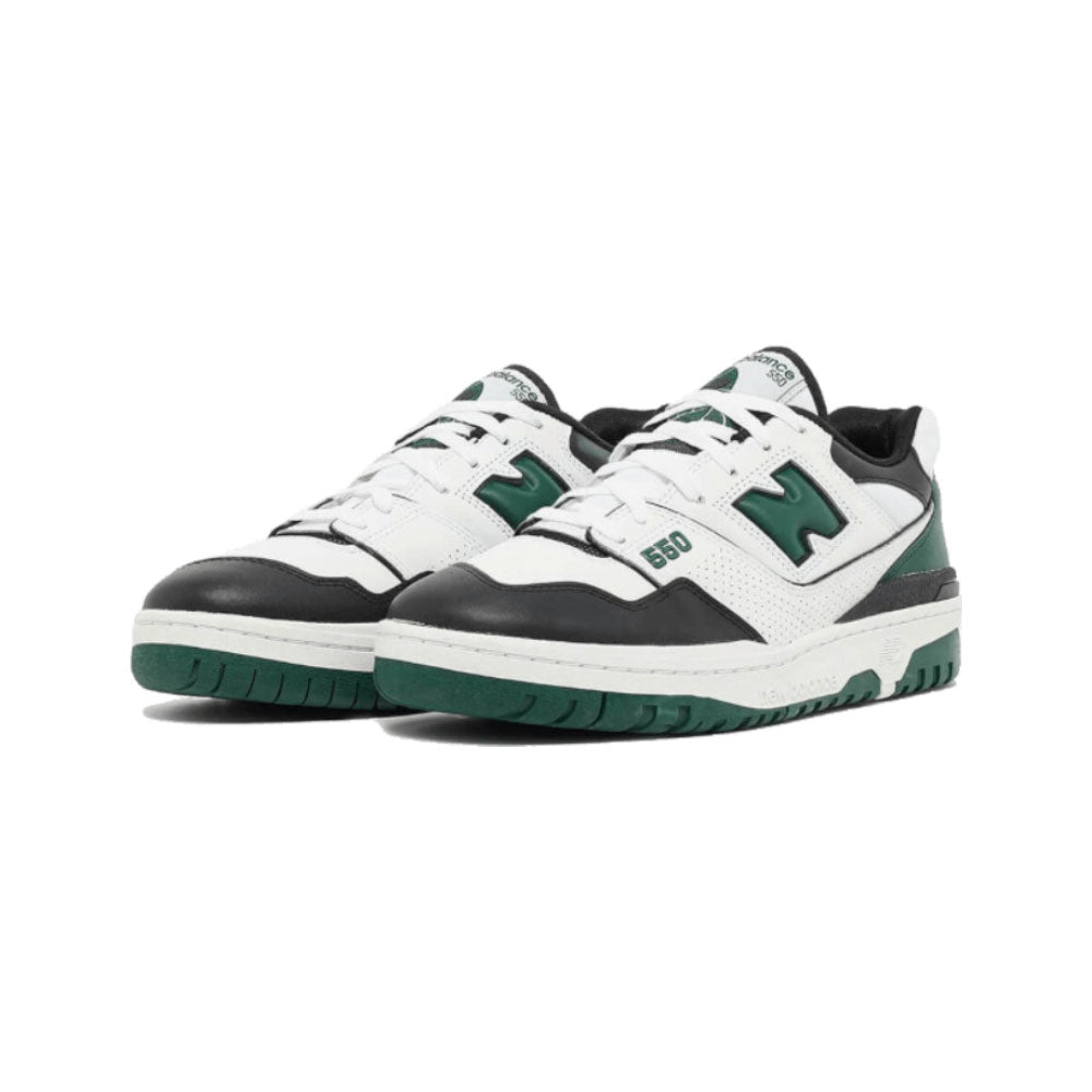 New Balance 550 White Green Black - BB550LE1 - Sn Supply Solo Sneakers Originali - New Balance 550 Verdi