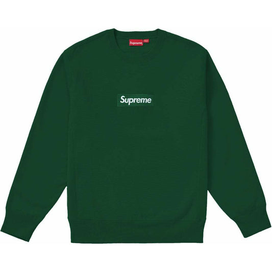 Supreme Box Logo Crewneck (FW18) Dark Green - Sn Supply