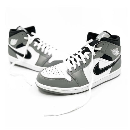 Nike Air Jordan 1 Mid Light Smoke Grey Anthracite - 554724-078 - Sn Supply Solo Sneakers Originali