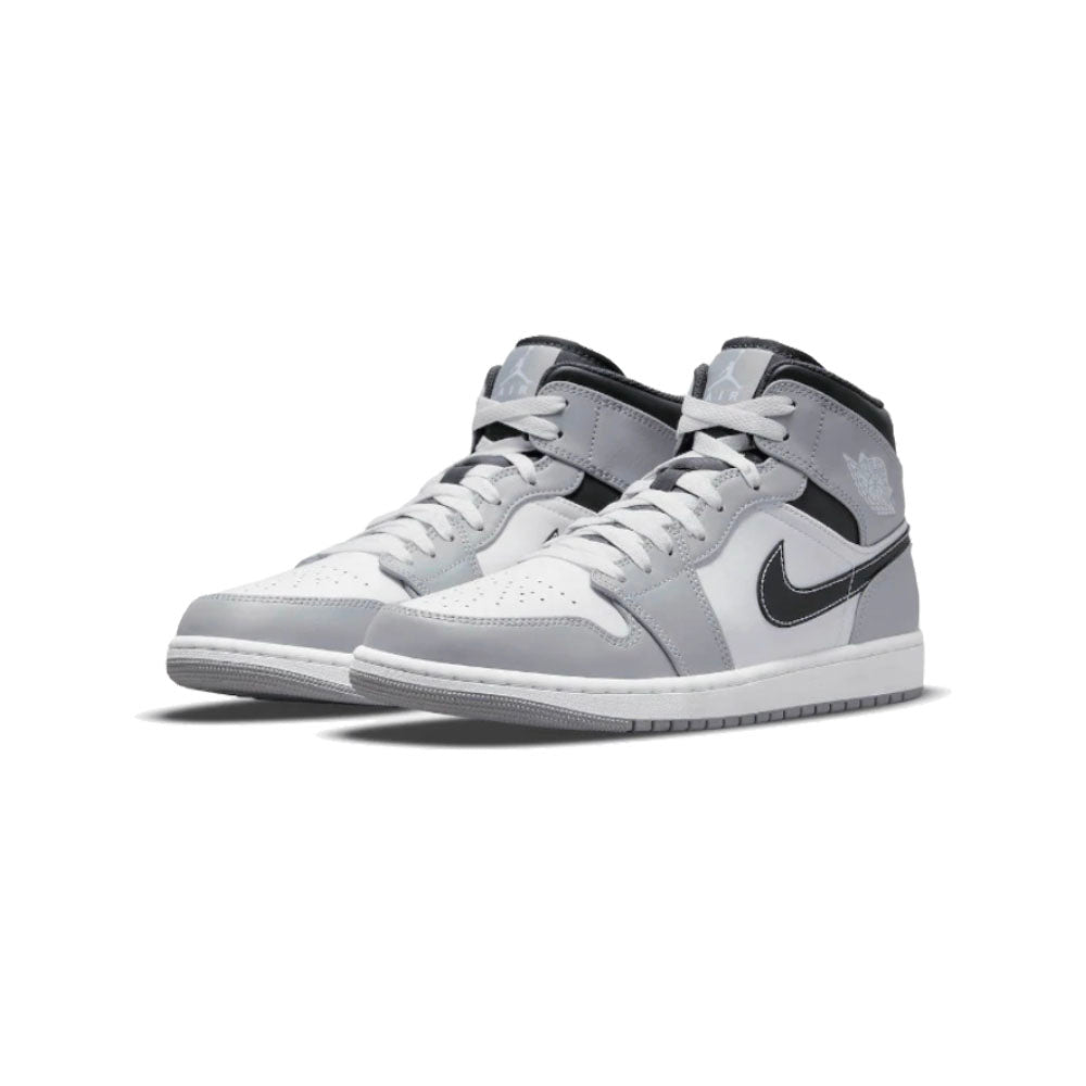 Nike Air Jordan 1 Mid Light Smoke Grey Anthracite - 554724-078 - Sn Supply Solo Sneakers Originali