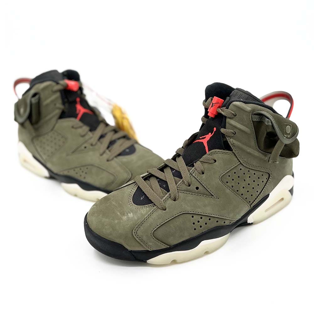 Nike Air Jordan 6 x Travis Scott Olive Green - CN1084-200 - Sn Supply Solo Sneakers Originali