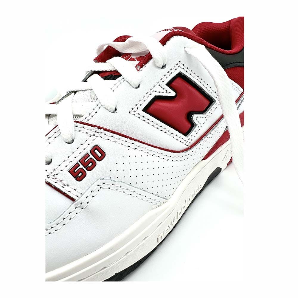 New Balance 550 White Red - BB550SE1 - Sn Supply Solo Sneakers Originali - New Balance Rosse E Bianche