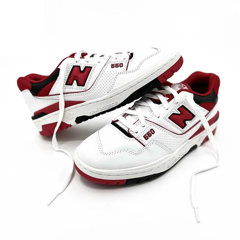 New Balance 550 White Red - BB550SE1 - Sn Supply Solo Sneakers Originali - New Balance Rosse E Bianche